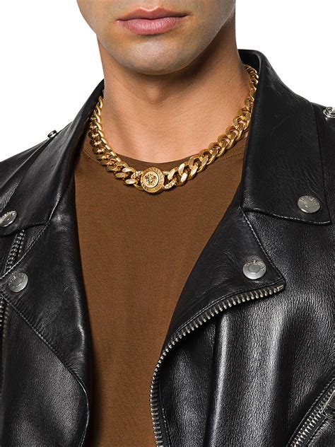 versace kette herren echt gold|Versace Halsketten für Herren .